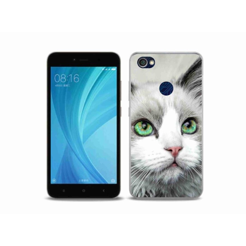 Gelový kryt mmCase na mobil Xiaomi Redmi Note 5A Prime - kočičí pohled