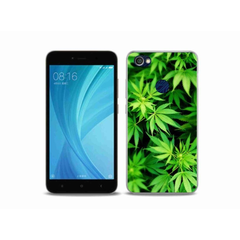 Gelový kryt mmCase na mobil Xiaomi Redmi Note 5A Prime - konopí 3