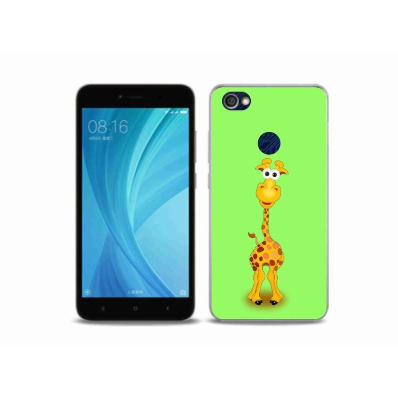 Gelový kryt mmCase na mobil Xiaomi Redmi Note 5A Prime - kreslená žirafa