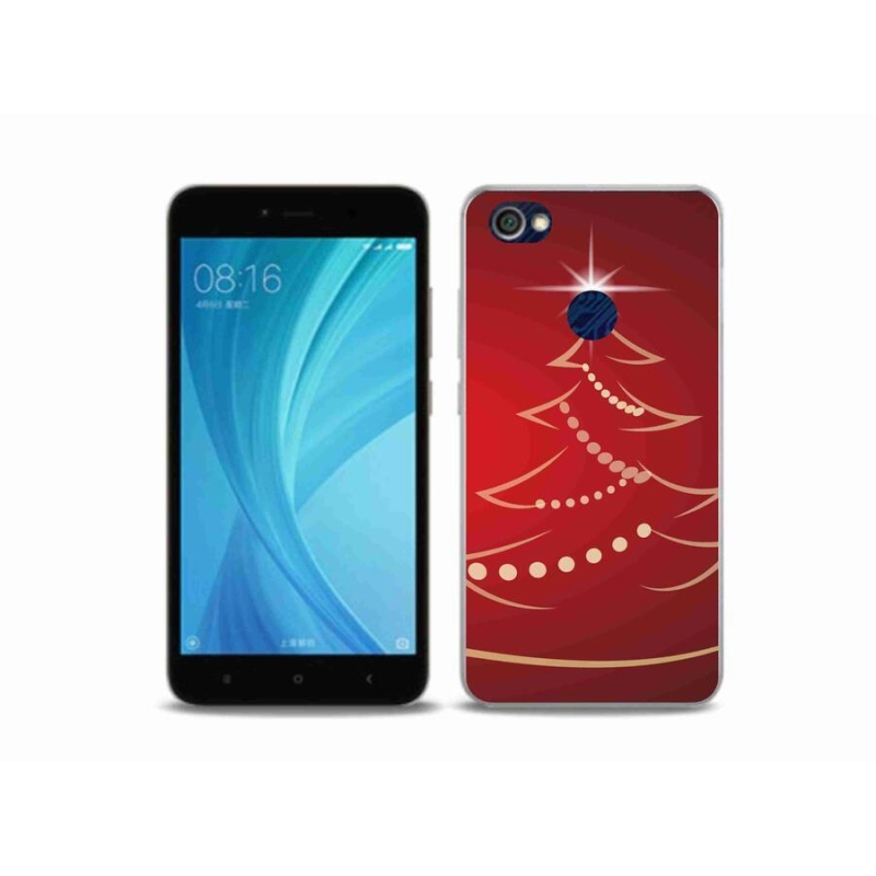 Gelový kryt mmCase na mobil Xiaomi Redmi Note 5A Prime - kreslený vánoční stromek