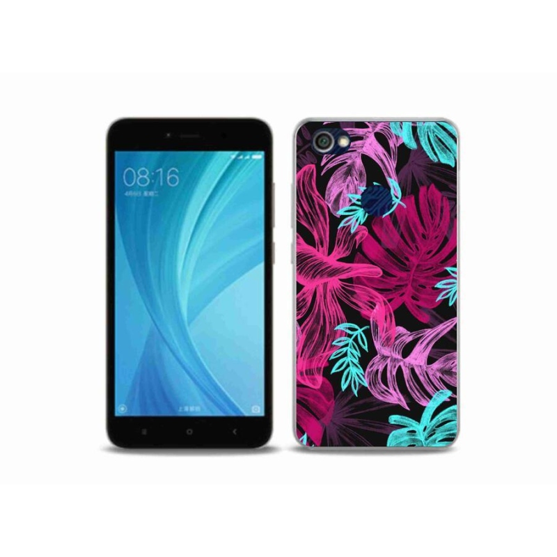 Gelový kryt mmCase na mobil Xiaomi Redmi Note 5A Prime - květiny 1