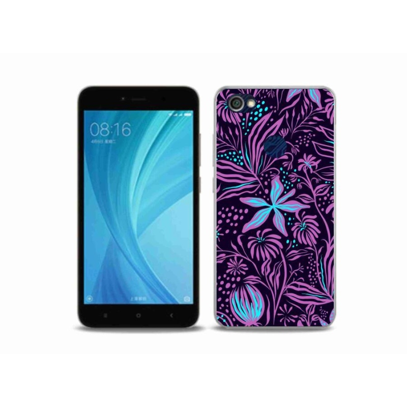 Gelový kryt mmCase na mobil Xiaomi Redmi Note 5A Prime - květiny 2