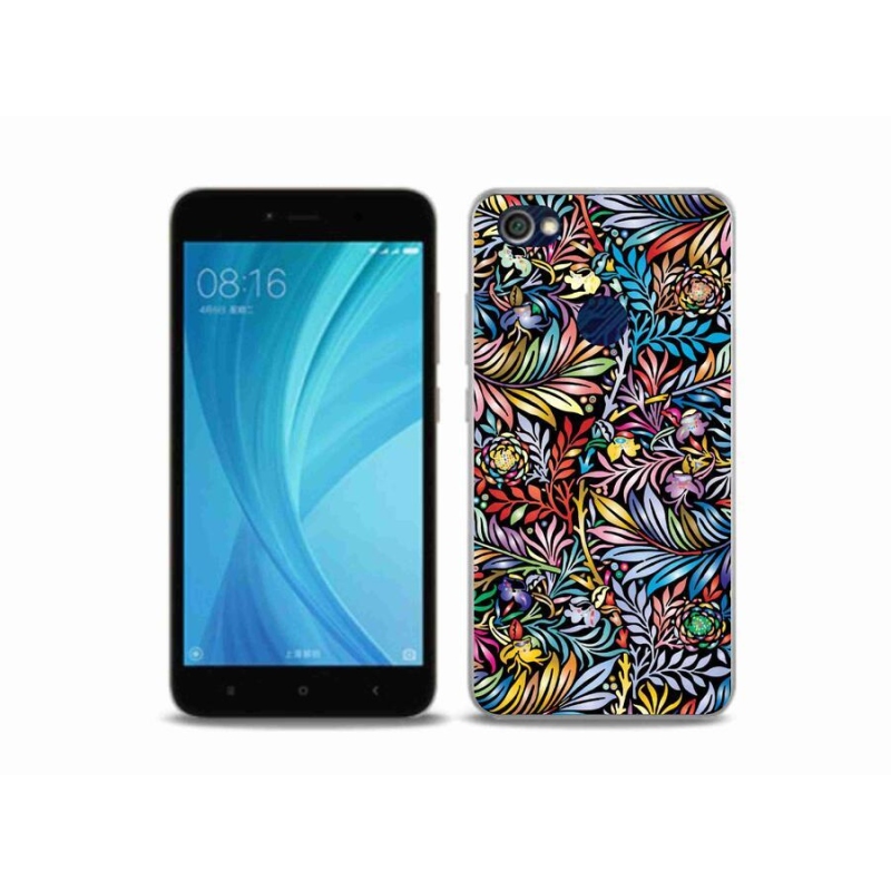 Gelový kryt mmCase na mobil Xiaomi Redmi Note 5A Prime - květiny 5