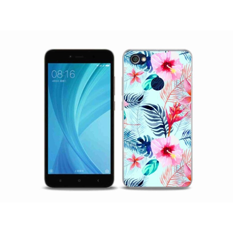 Gelový kryt mmCase na mobil Xiaomi Redmi Note 5A Prime - květiny