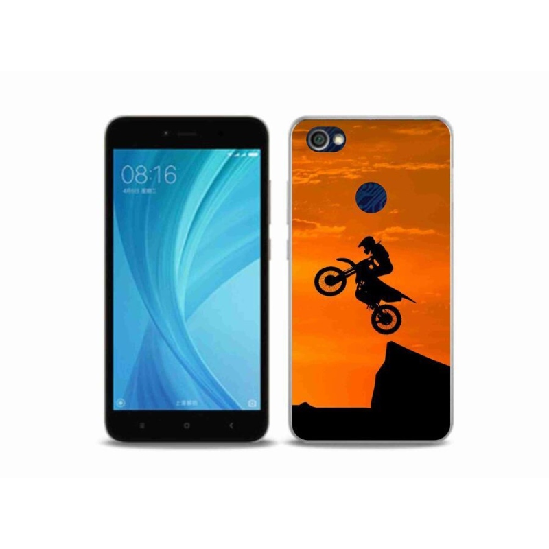 Gelový kryt mmCase na mobil Xiaomi Redmi Note 5A Prime - motocross