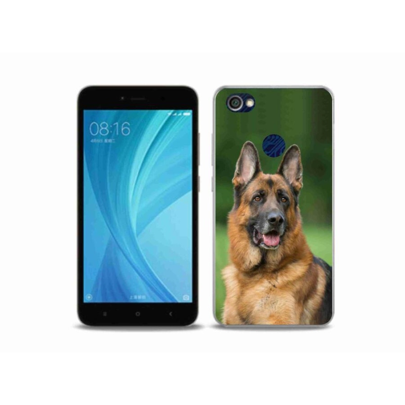 Gelový kryt mmCase na mobil Xiaomi Redmi Note 5A Prime - německý ovčák