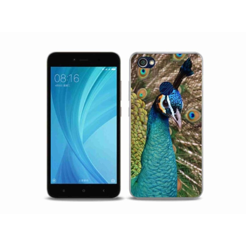 Gelový kryt mmCase na mobil Xiaomi Redmi Note 5A Prime - páv