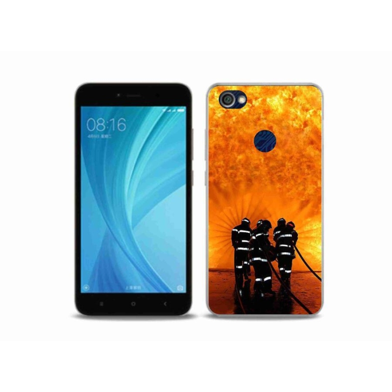 Gelový kryt mmCase na mobil Xiaomi Redmi Note 5A Prime - požár