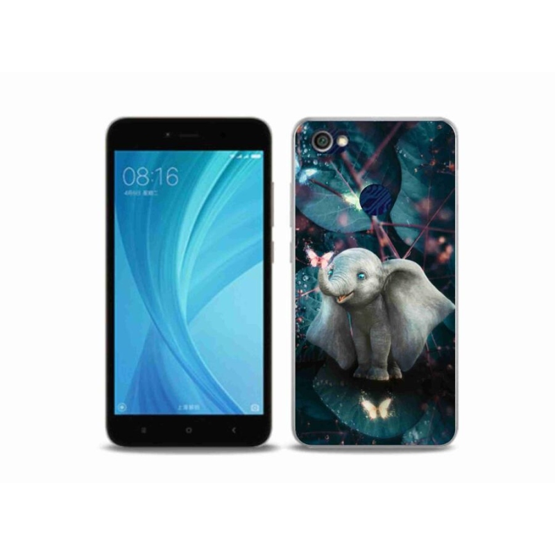 Gelový kryt mmCase na mobil Xiaomi Redmi Note 5A Prime - roztomilý slon