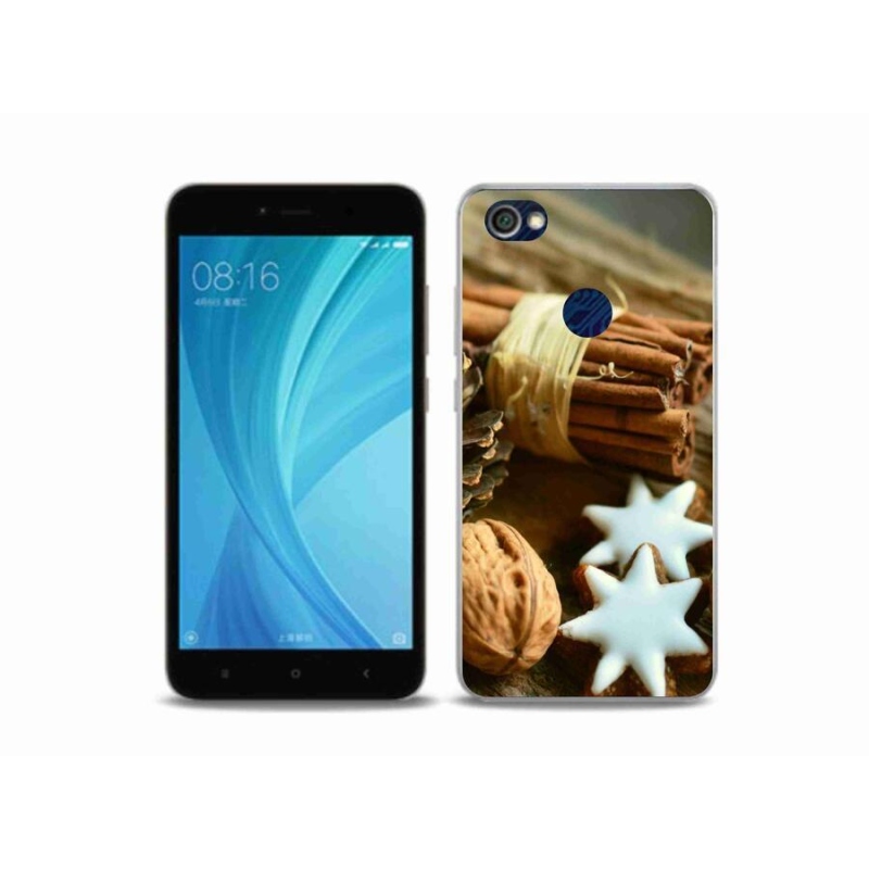 Gelový kryt mmCase na mobil Xiaomi Redmi Note 5A Prime - skořice a perníčky