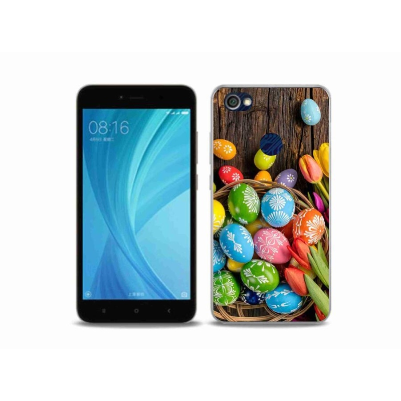 Gelový kryt mmCase na mobil Xiaomi Redmi Note 5A Prime - velikonoční vajíčka