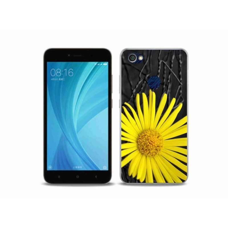 Gelový kryt mmCase na mobil Xiaomi Redmi Note 5A Prime - žlutá květina