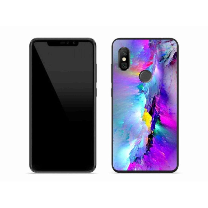 Gelový kryt mmCase na mobil Xiaomi Redmi Note 6 Pro - abstrakt