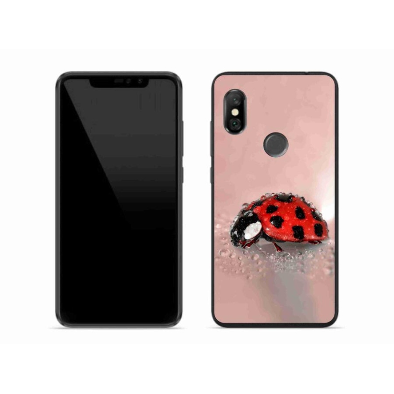 Gelový kryt mmCase na mobil Xiaomi Redmi Note 6 Pro - beruška