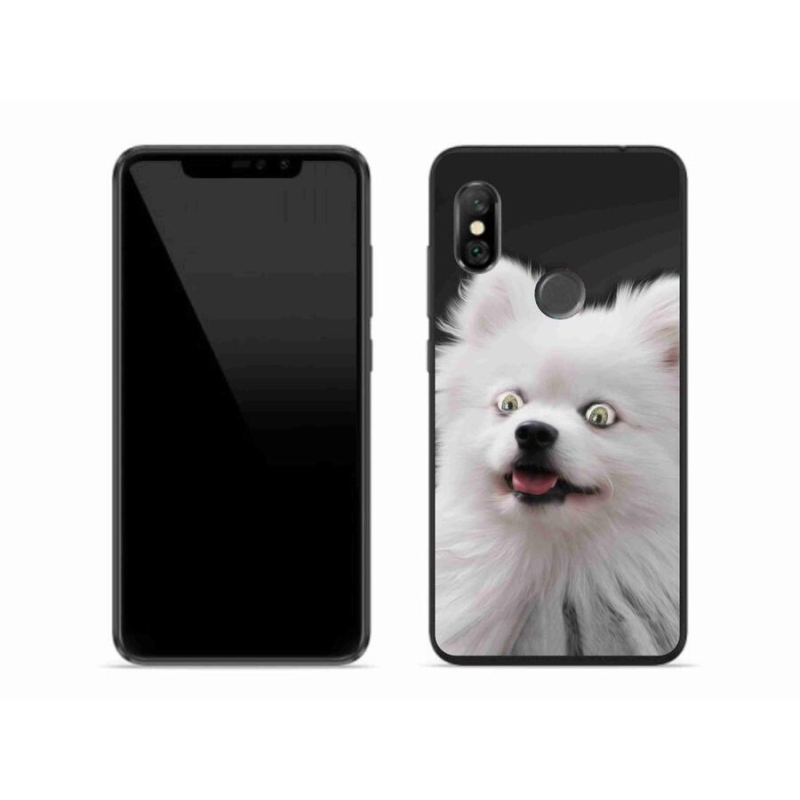 Gelový kryt mmCase na mobil Xiaomi Redmi Note 6 Pro - bílý špic