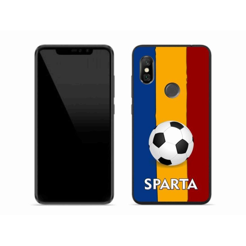 Gelový kryt mmCase na mobil Xiaomi Redmi Note 6 Pro - fotbal 1