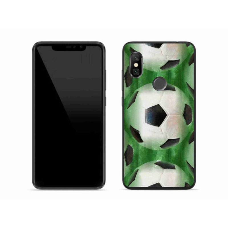 Gelový kryt mmCase na mobil Xiaomi Redmi Note 6 Pro - fotbalový míč