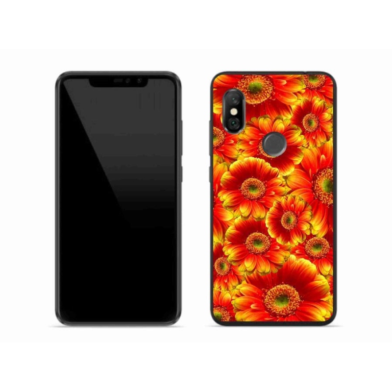 Gelový kryt mmCase na mobil Xiaomi Redmi Note 6 Pro - gerbera 1