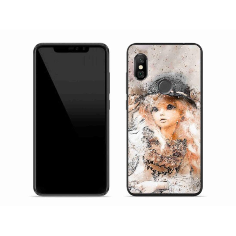 Gelový kryt mmCase na mobil Xiaomi Redmi Note 6 Pro - holčička s kloboukem