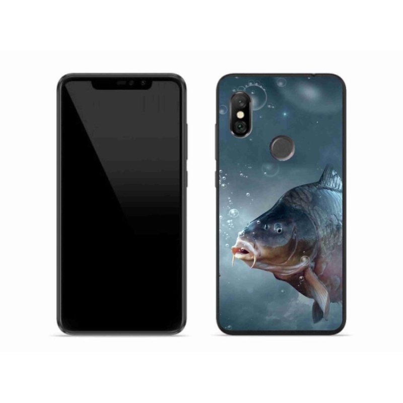 Gelový kryt mmCase na mobil Xiaomi Redmi Note 6 Pro - kapr a bublinky