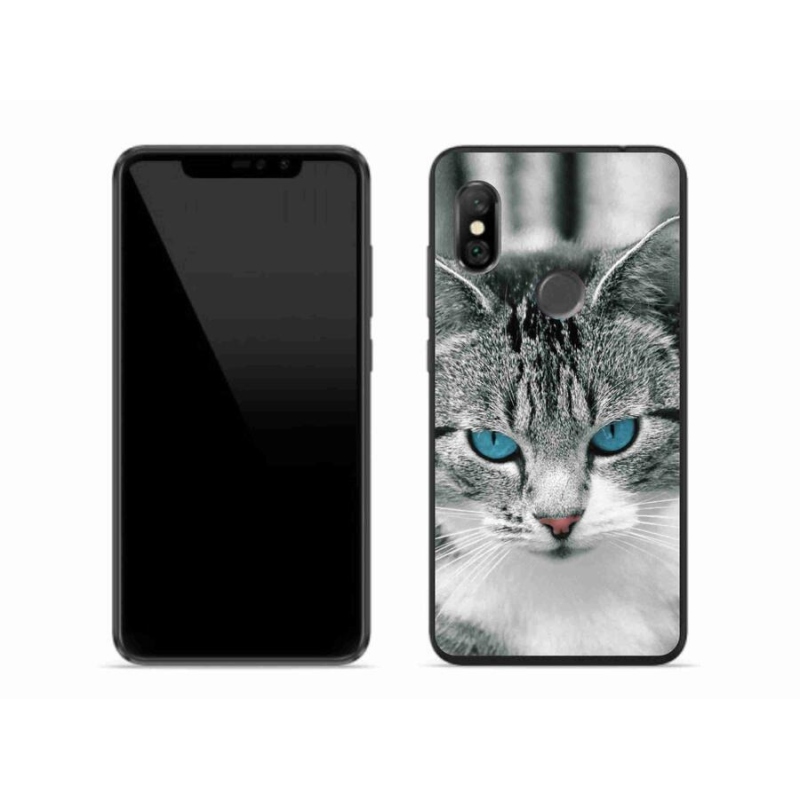 Gelový kryt mmCase na mobil Xiaomi Redmi Note 6 Pro - kočičí pohled 1