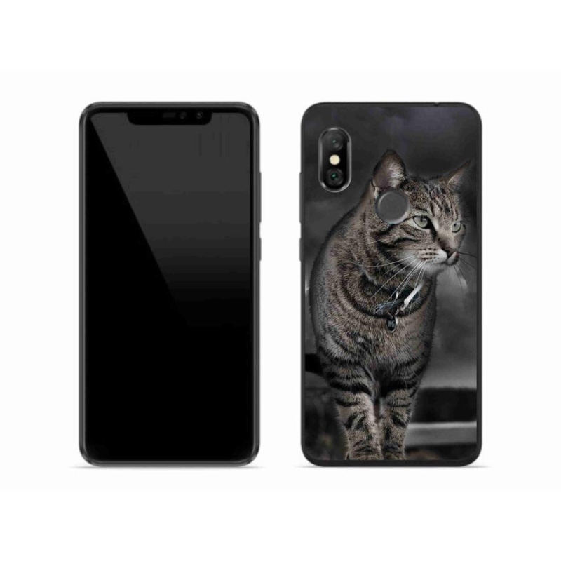 Gelový kryt mmCase na mobil Xiaomi Redmi Note 6 Pro - kočka