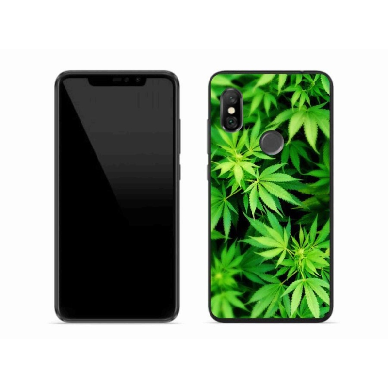 Gelový kryt mmCase na mobil Xiaomi Redmi Note 6 Pro - konopí 3
