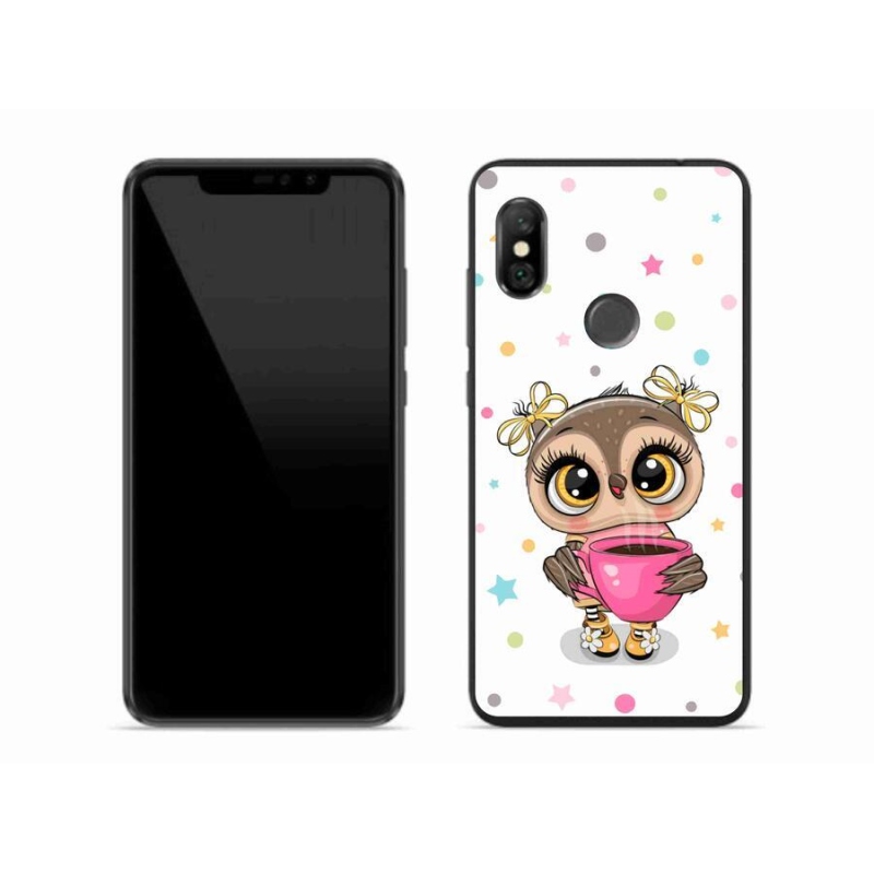 Gelový kryt mmCase na mobil Xiaomi Redmi Note 6 Pro - kreslená sovička