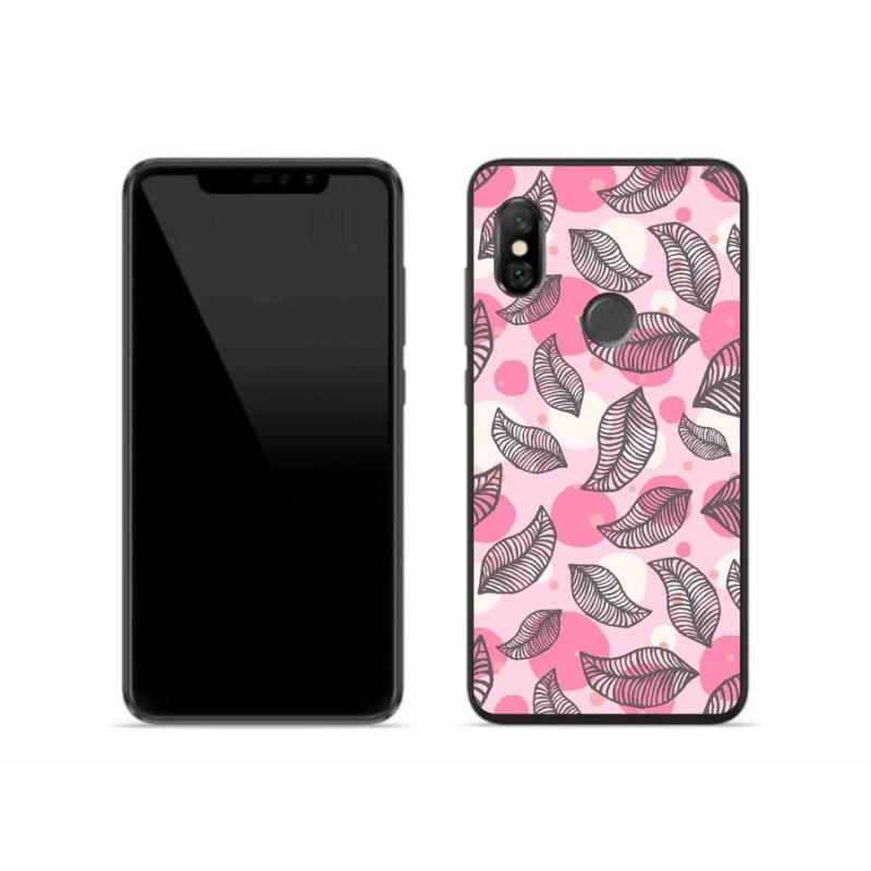 Gelový kryt mmCase na mobil Xiaomi Redmi Note 6 Pro - kreslené padající listy