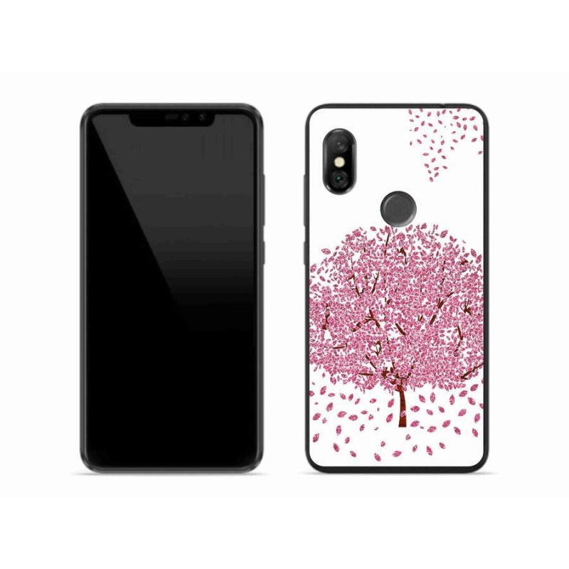 Gelový kryt mmCase na mobil Xiaomi Redmi Note 6 Pro - kreslený strom s listy