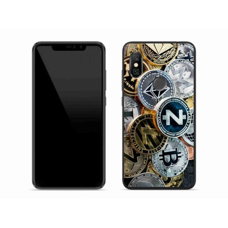 Gelový kryt mmCase na mobil Xiaomi Redmi Note 6 Pro - kryptoměny