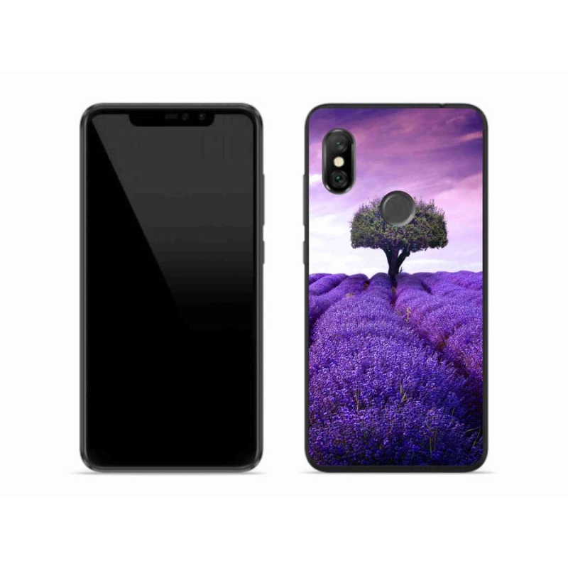 Gelový kryt mmCase na mobil Xiaomi Redmi Note 6 Pro - levandulová louka