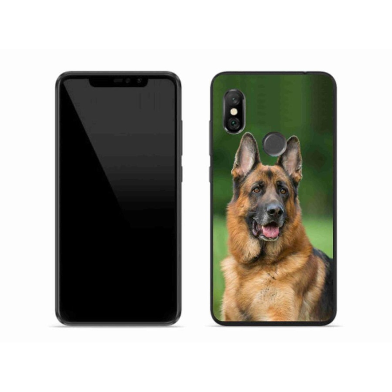 Gelový kryt mmCase na mobil Xiaomi Redmi Note 6 Pro - německý ovčák