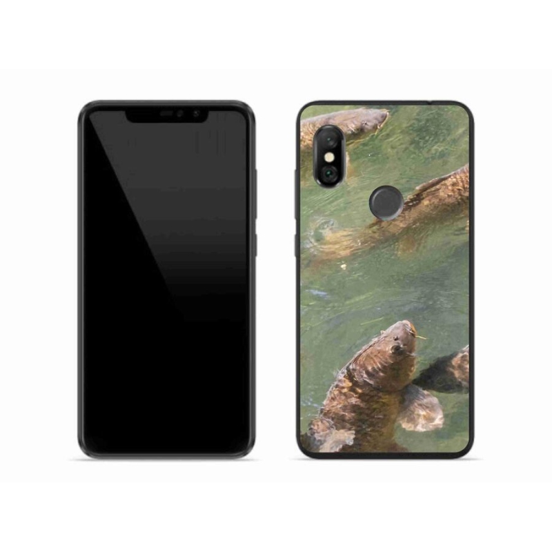 Gelový kryt mmCase na mobil Xiaomi Redmi Note 6 Pro - plující kapry