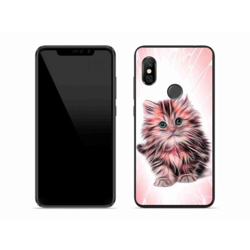 Gelový kryt mmCase na mobil Xiaomi Redmi Note 6 Pro - roztomilé kotě