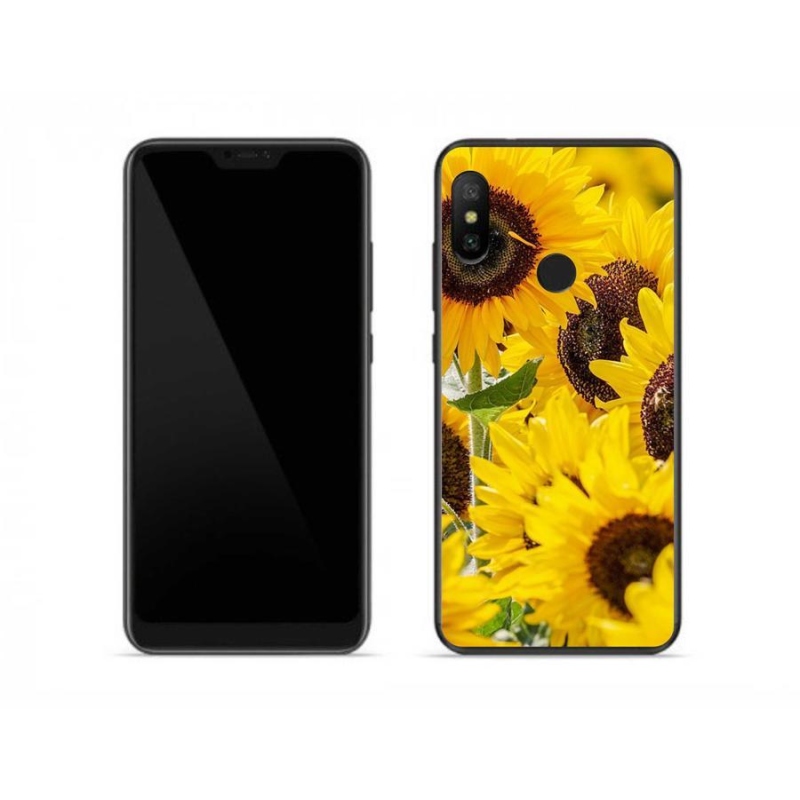 Gelový kryt mmCase na mobil Xiaomi Redmi Note 6 Pro - slunečnice