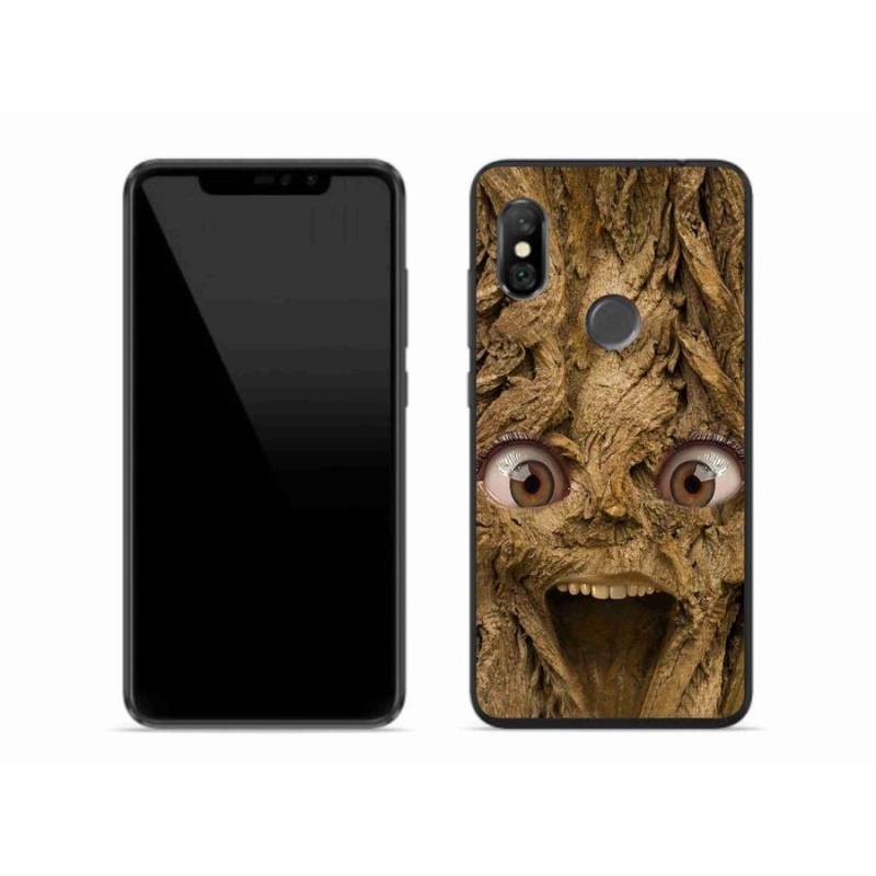 Gelový kryt mmCase na mobil Xiaomi Redmi Note 6 Pro - veselý strom s očima