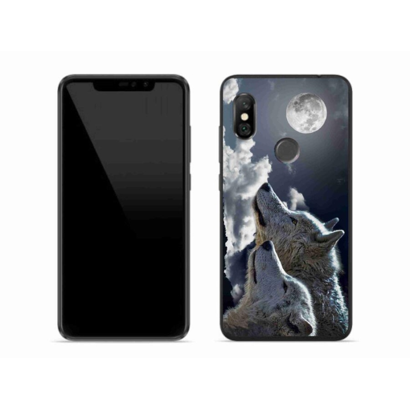 Gelový kryt mmCase na mobil Xiaomi Redmi Note 6 Pro - vlci