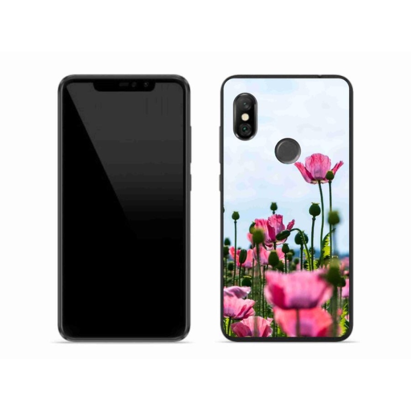 Gelový kryt mmCase na mobil Xiaomi Redmi Note 6 Pro - vlčí mák