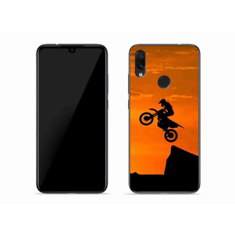 Gelový kryt mmCase na mobil Xiaomi Redmi Note 7 - motocross