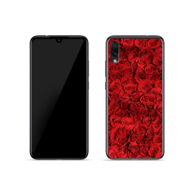 Gelový kryt mmCase na mobil Xiaomi Redmi Note 7 - růže