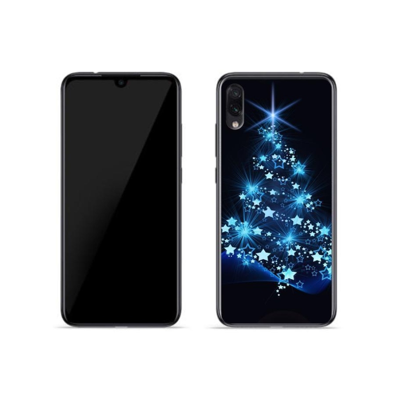 Gelový kryt mmCase na mobil Xiaomi Redmi Note 7 - vánoční stromek