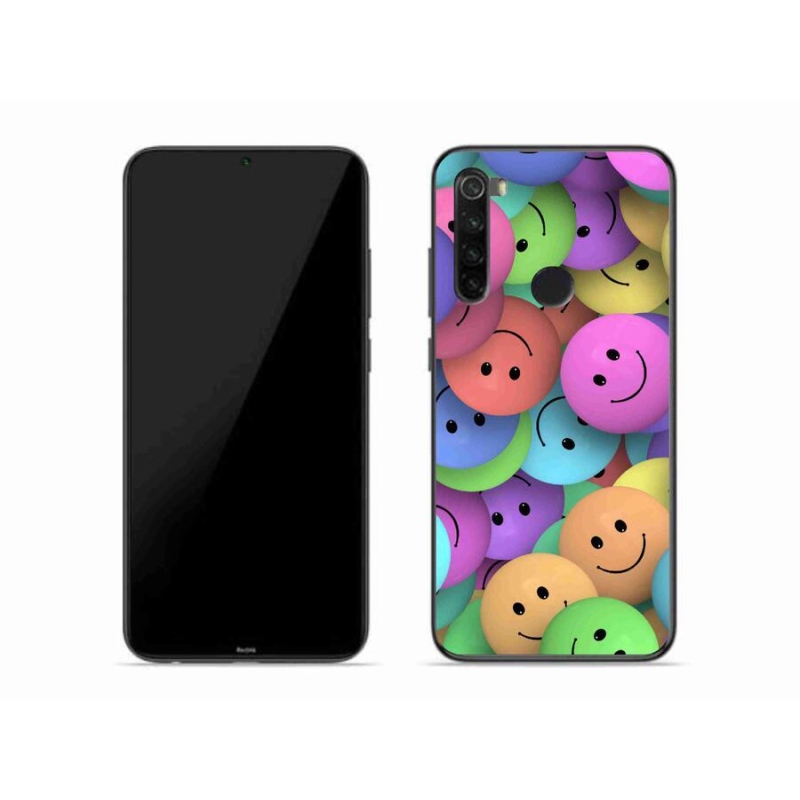 Gelový kryt mmCase na mobil Xiaomi Redmi Note 8 - barevní smajlíci