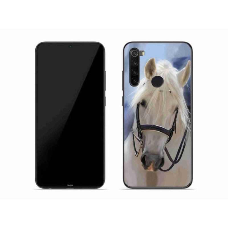 Gelový kryt mmCase na mobil Xiaomi Redmi Note 8 - bílý kůň
