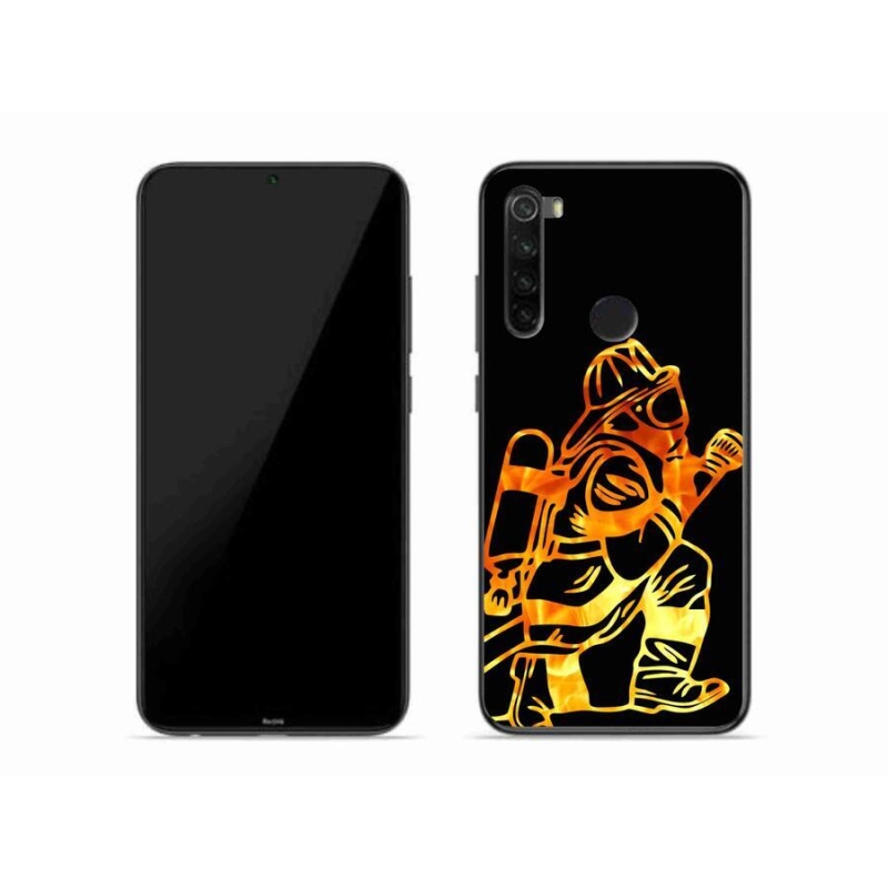 Gelový kryt mmCase na mobil Xiaomi Redmi Note 8 - hasič 1