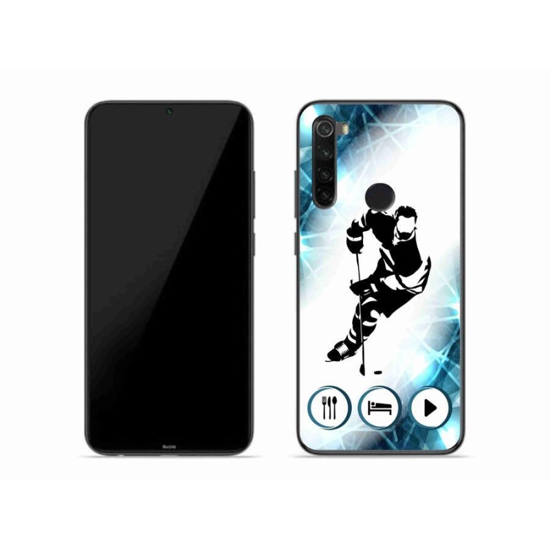 Gelový kryt mmCase na mobil Xiaomi Redmi Note 8 - hokej 1