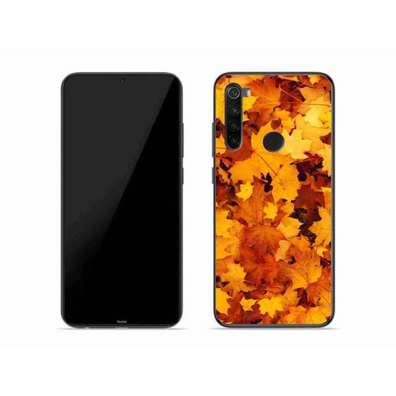 Gelový kryt mmCase na mobil Xiaomi Redmi Note 8 - javorové listy