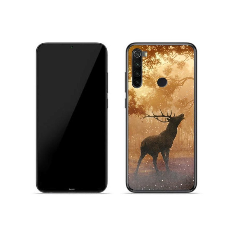 Gelový kryt mmCase na mobil Xiaomi Redmi Note 8 - jelen v říji
