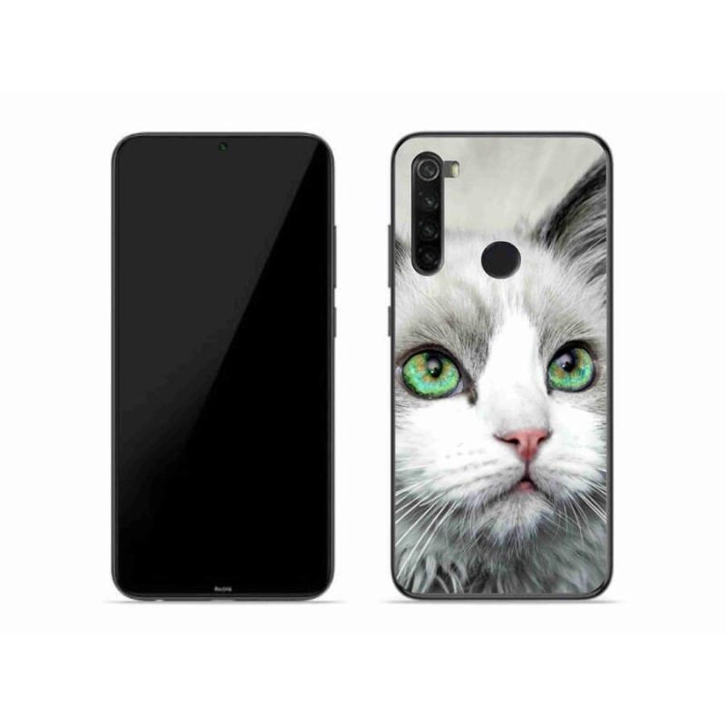 Gelový kryt mmCase na mobil Xiaomi Redmi Note 8 - kočičí pohled