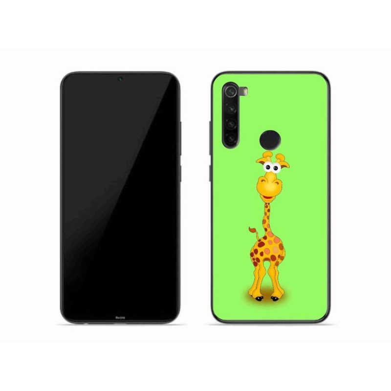 Gelový kryt mmCase na mobil Xiaomi Redmi Note 8 - kreslená žirafa